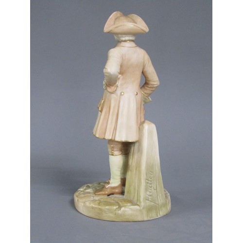 234 - A Royal Worcester figure - Gent in period costume, model no.1052, c.1891, 20.5cm h.