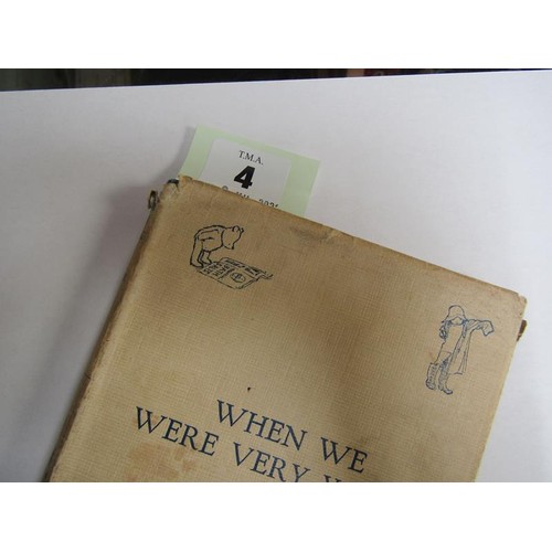 4 - A book - When We Were Very Young by A.A Milne with decorations by E.H Shepard, printed first publish... 