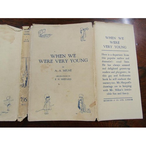 4 - A book - When We Were Very Young by A.A Milne with decorations by E.H Shepard, printed first publish... 