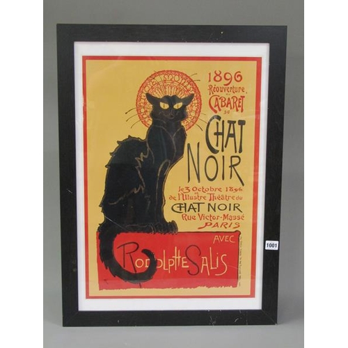 1001 - F/G FRENCH POSTER - CHAT NOIR, 65CM X 45CM