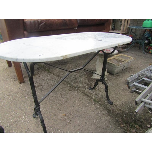 815 - MARBLE TOP TABLE