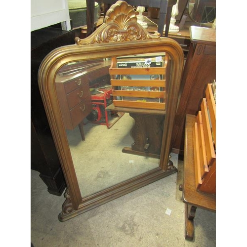 456 - VICTORIAN STYLE GILT OVER MANTEL MIRROR