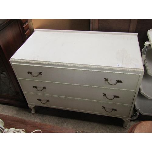 461 - CREAM PAINTED BEDROOM CHEST