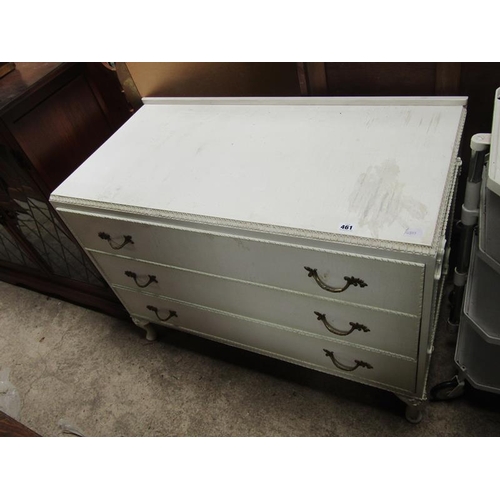 461 - CREAM PAINTED BEDROOM CHEST