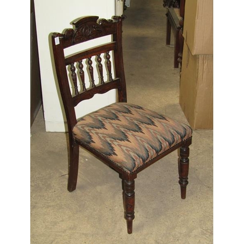 528 - SIX VICTORIAN DINING CHAIRS