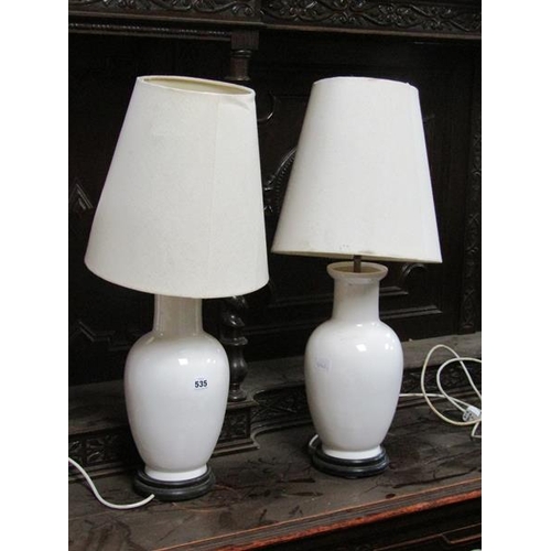 535 - TWO TABLE LAMPS