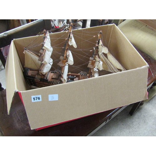 576 - MODEL SHIP