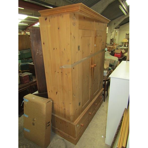 585 - MODERN PINE WARDROBE