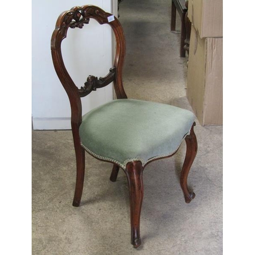 608 - TWO VICTORIAN DINING CHAIRS