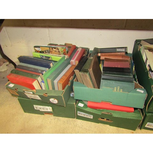 484 - SIX BOXES OF MIXED BOOKS