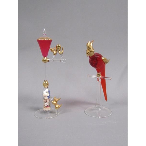 18 - VENETIAN STYLE GLASS BIRDS ETC