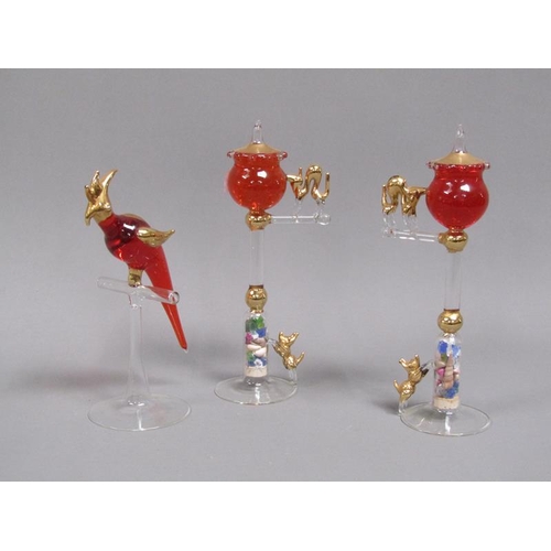 18 - VENETIAN STYLE GLASS BIRDS ETC