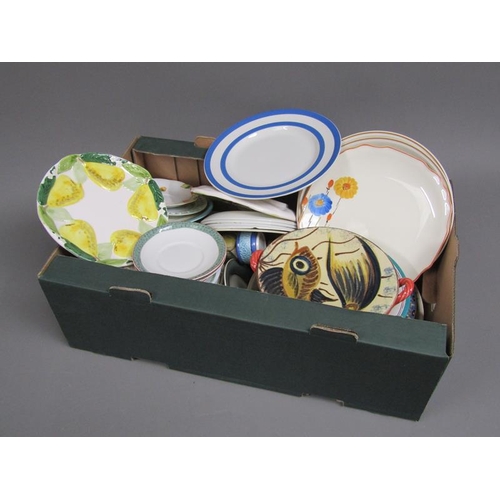 68 - BOX OF TEA AND TABLE WARES