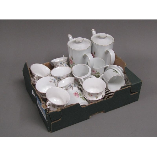 74 - BOX OF TEAWARES TO INCL ROYAL ALBERT