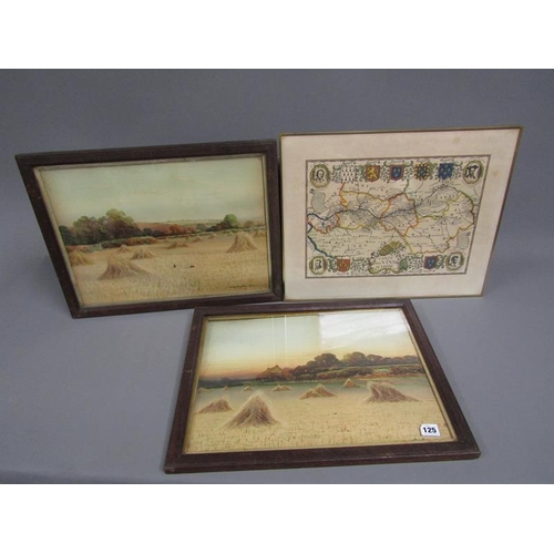 125 - PAIR OF FRAMED COLOURED PRINT AFTERS GEORGE OYSTON; FRAMED ILLUSTRATED LONDON NEWS; ONE OTHER