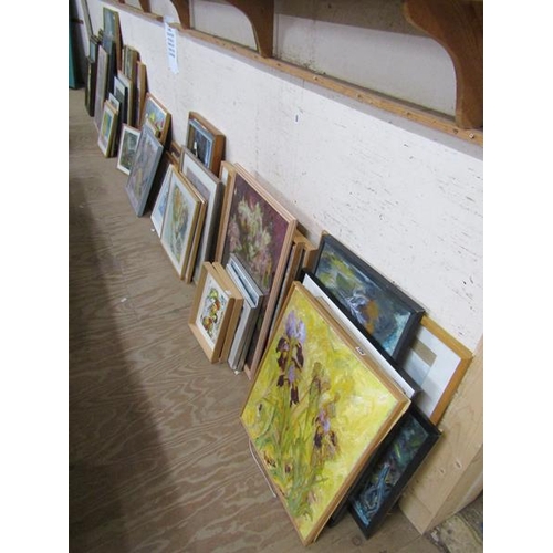 126 - LARGE COLLECTION OF OLIVE VAN KLAVEREN ARTWORK - OILS, WATERCOLOURS & PRINTS