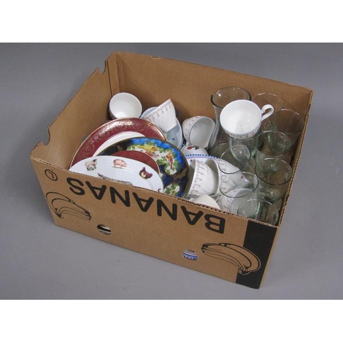 169 - BOX TO INCL LEMONADE SETS, TEA AND TABLEWARES