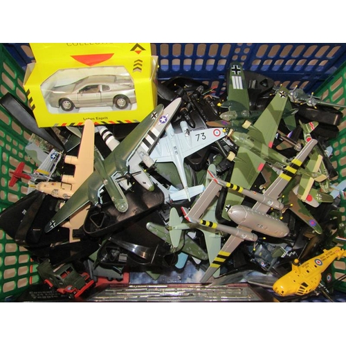 221 - BOX OF DIECAST MODEL AIRCRAFT