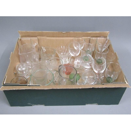 243 - BOX OF GLASSWARE TO INC. WINES