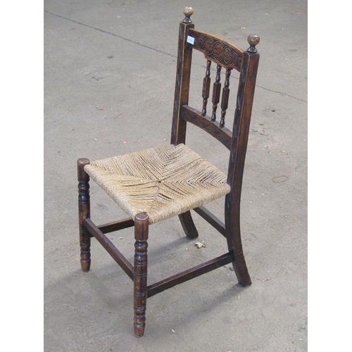 380 - TWO VICTORIAN CARVED OAK CHAIRS