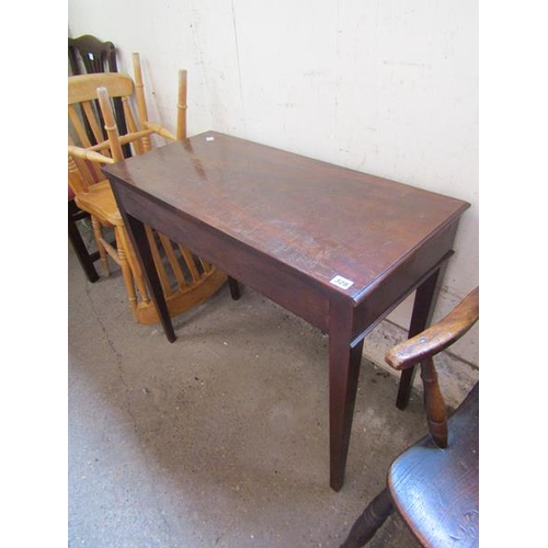 328 - 19c MAHOGANY SIDE TABLE