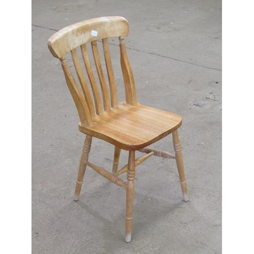 330 - TWO BEECH SLAT BACK CHAIRS