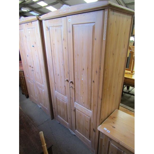 343 - MODERN PINE WARDROBE