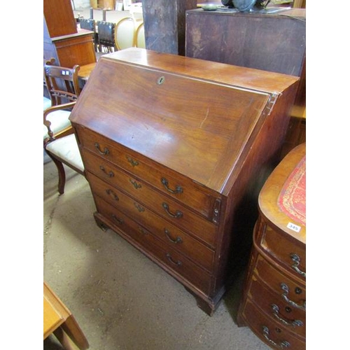 346 - GEORGIAN MAHOGANY BUREAU