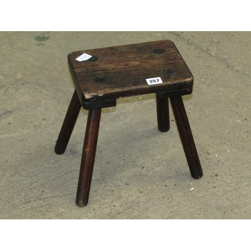 357 - VICTORIAN PINE STOOL