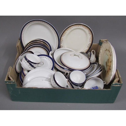 254 - BOX OF TEA AND TABLEWARES TO INC. ALFRED MEAKIN