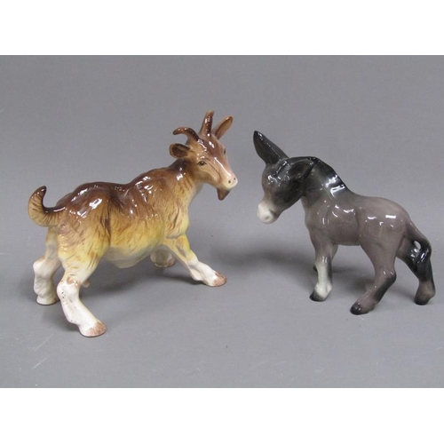 263 - BOX OF CERAMIC AND RESIN ANIMAL ORNAMENTS, PLUS ORIENTAL FIGURINES