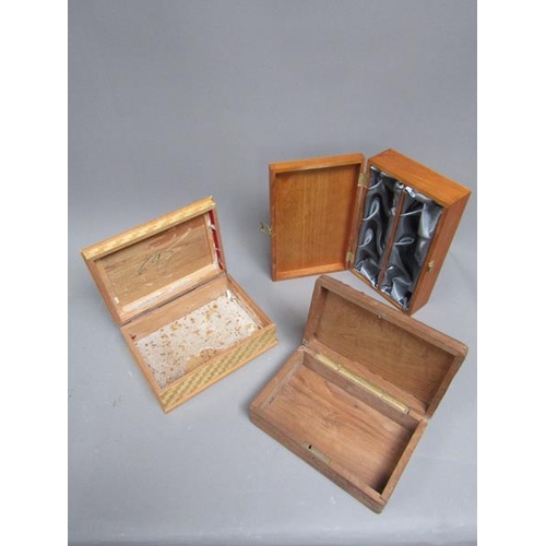 266 - WOODEN BOXES TO INC. CARVED INDIAN