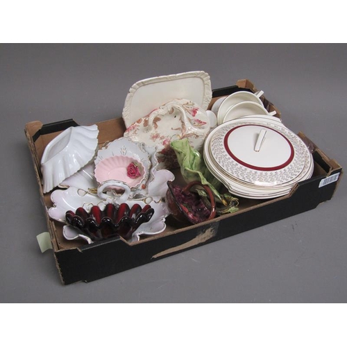 274 - BOX; MIXED CERAMICS AND TABLEWARES