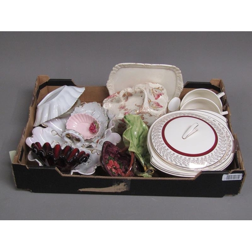 274 - BOX; MIXED CERAMICS AND TABLEWARES