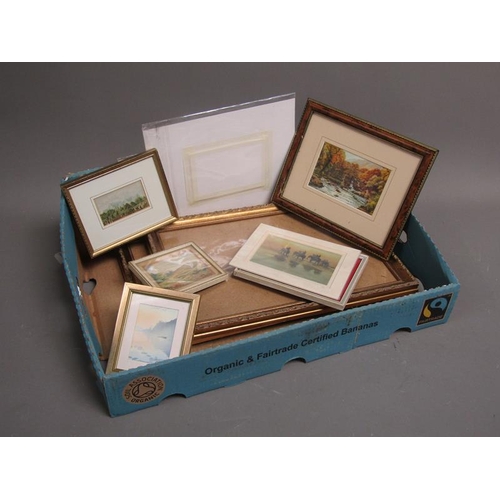 279 - BOX; FRAMED AND UNFRAMED PICTURES AND PRINTS