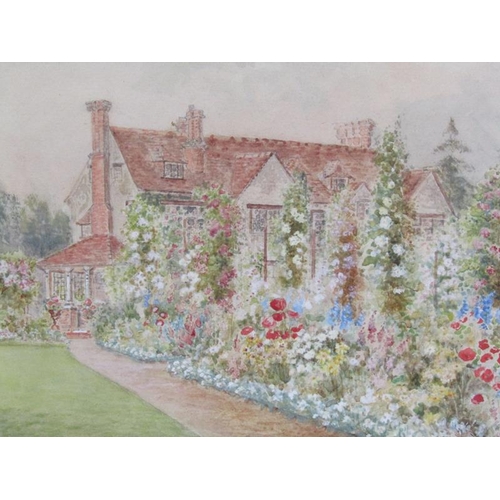 1007 - F HEMELSOET - CHURCH; E ALLEN 1912 - COTTAGE AND GARDEN, BOTH F/G, APPROX 18CM X 25CM