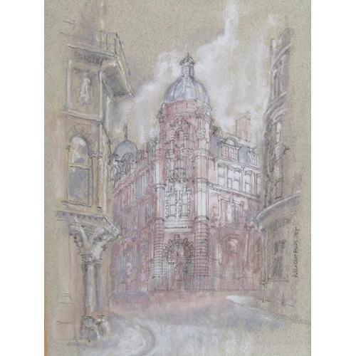 1043 - TWO F/G WATERCOLOURS BY WILLIAM RUDLING - SPRING GARDENS MANCHESTER & ORDSALL HALL SALFORD