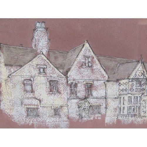 1043 - TWO F/G WATERCOLOURS BY WILLIAM RUDLING - SPRING GARDENS MANCHESTER & ORDSALL HALL SALFORD