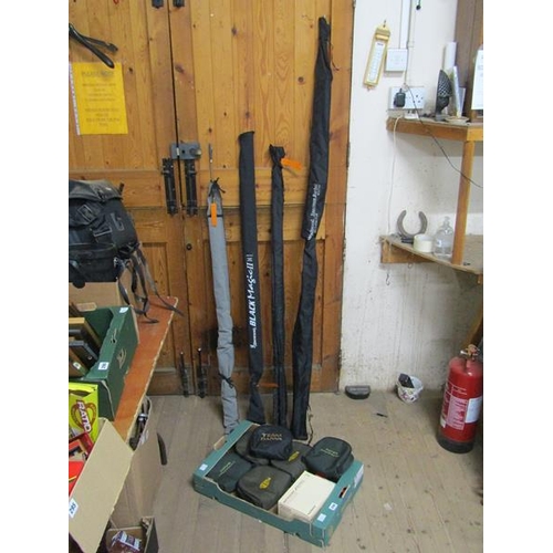 298 - QTY OF FISHING EQUIPMENT - RODS AND REELS