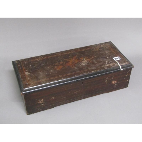 1079 - MUSICAL BOX CASE, 51CM W