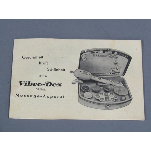 1139 - VINTAGE VIBRO-DOX MASSAGER IN CASE