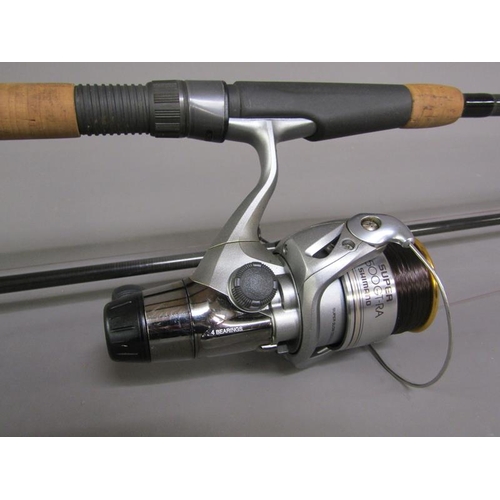 1158 - FISHING RODS, REELS AND CASES TO INCL SHIMANO SUPER 2500GT-RA