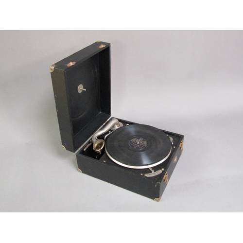 1183 - CASED GRAMOPHONE, 28CM W