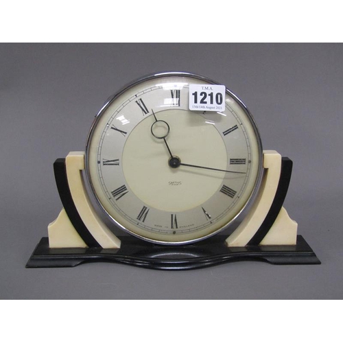 1210 - SMITHS BAKELITE MANTEL CLOCK, 26CM W