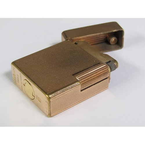 1229 - DUPONT OF PARIS GILT METAL POCKET LIGHTER