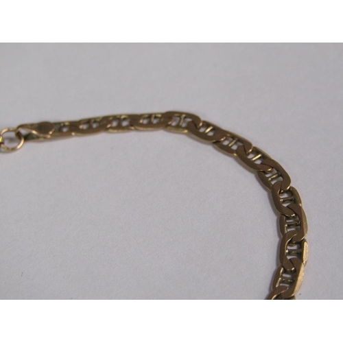 1231 - 9CT GOLD LINK BRACELET, 4.2G