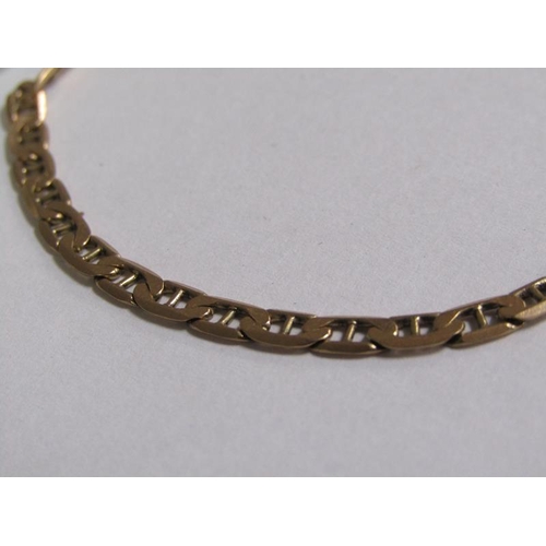 1231 - 9CT GOLD LINK BRACELET, 4.2G