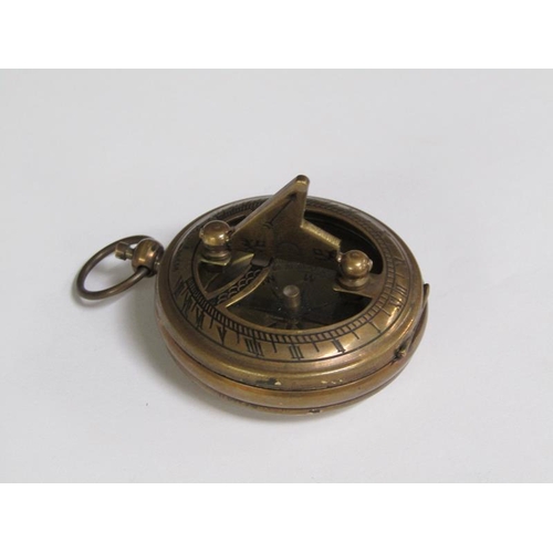 1240 - BRASS COMPASS IN CASE