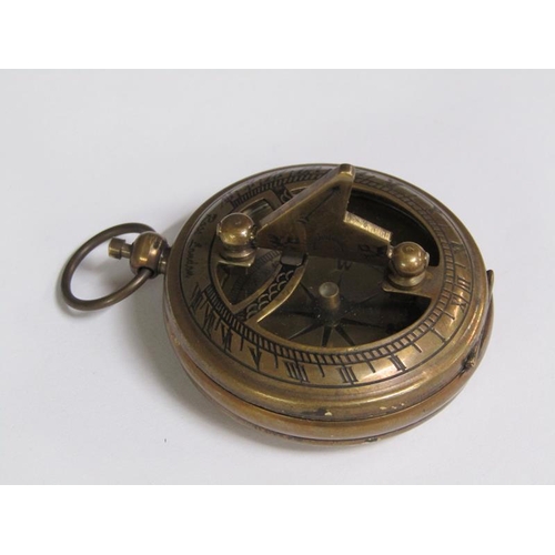 1240 - BRASS COMPASS IN CASE