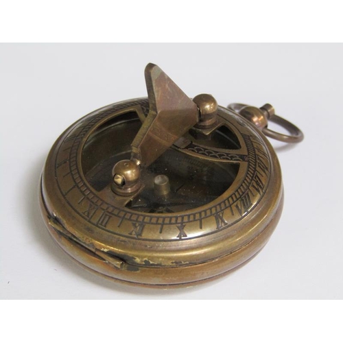 1240 - BRASS COMPASS IN CASE